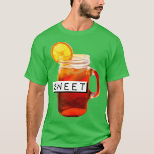 甘いお茶アイス黒茶レモンウェッジ飲料と食品 Tシャツ