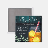 甘いお茶ベビーシャワーパーティーギフトお願い マグネット (正面/裏面)