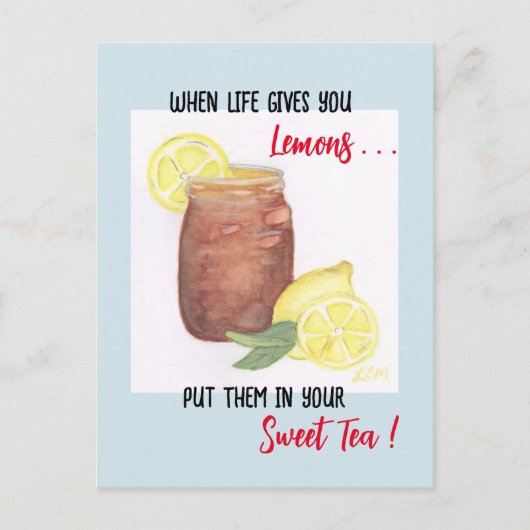 甘いお茶 ポストカード (正面)