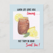 甘いお茶 ポストカード (正面)