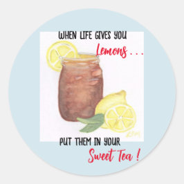 甘いお茶 ラウンドシール