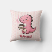 甘いお茶 – レックスカスタマイズ可能な恐竜の動物パン クッション (裏面)