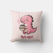 甘いお茶 – レックスカスタマイズ可能な恐竜の動物パン クッション (正面)