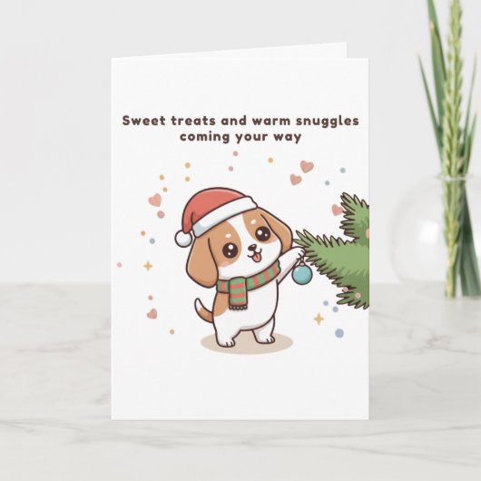 甘いお菓子とあたたかなハグが届く カード (正面)