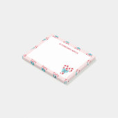 甘いお菓子と弓クリスマスパターン ポストイット (アングル)