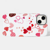 甘いお菓子に囲まれたスイートハート Case-Mate iPhoneケース (裏面 (横))