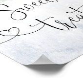 甘いお菓子のしるし。ウィンタークリトマス甘いお菓子 ポスター (角)