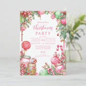 甘いお菓子のクリスマスクリスマス 招待状 (スタンド正面)