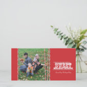 甘いお菓子のクリスマスフォトカード シーズンカード (スタンド正面)