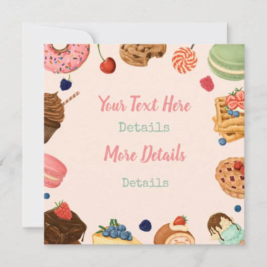 甘いお菓子の日付を保存 セーブザデート (正面)