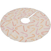 甘いお菓子の柄 ブラッシュドポリエステルツリースカート (アングル)