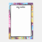 甘いお菓子の背カラフル景 ポストイット (正面)