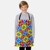 甘いお菓子の花 エプロン (着用した状態)