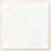 甘いお菓子まき模様 ガラスコースター (裏面)