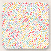 甘いお菓子まき模様 コースター (正面)