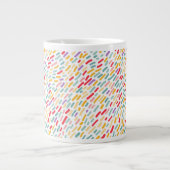 甘いお菓子まき模様 ジャンボコーヒーマグカップ (正面)