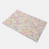 甘いお菓子まき模様 ドアマット (アングル)