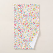 甘いお菓子まき模様 バスタオルセット (ハンドタオル)