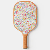 甘いお菓子まき模様 ピックルボールラケット (正面)