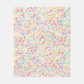 甘いお菓子まき模様 フリースブランケット (正面)