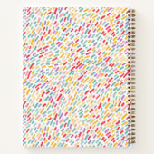 甘いお菓子まき模様 |名前の追加 ノートブック (裏面)