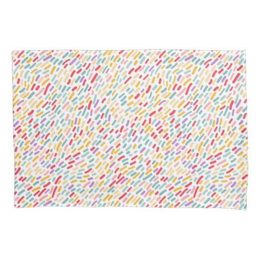 甘いお菓子まき模様 枕カバー (正面左)