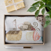 甘いお菓子カップケーキとケーキのデコップページ 薄葉紙 (ギフト)