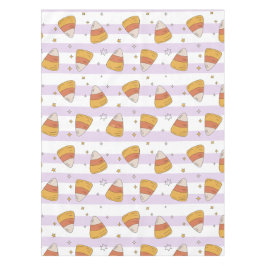 甘いお菓子コーン&スターズハロウィンパターン テーブルクロス