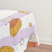 甘いお菓子コーン&スターズハロウィンパターン テーブルクロス (インサイチュ)