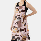 甘いお菓子チョコレートドーナツモカピーナッツバター エプロン (インサイチュ)