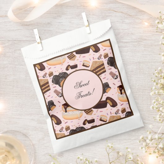 甘いお菓子チョコレートドーナツモカピーナッツバター フェイバーバッグ (クリップ留めされた状態)