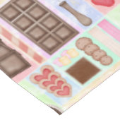 甘いお菓子チョコレートフォンデザートマーシュマロ テーブルクロス (アングル)