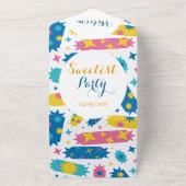 甘いお菓子。 オールインワン招待状 (外側)