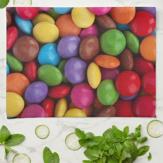 甘いお菓子 キッチンタオル (折り畳み)