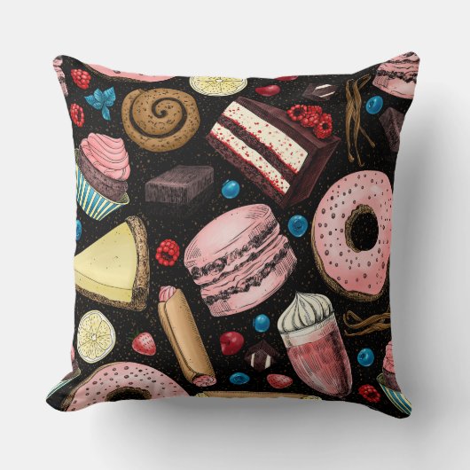 甘いお菓子 クッション (正面)