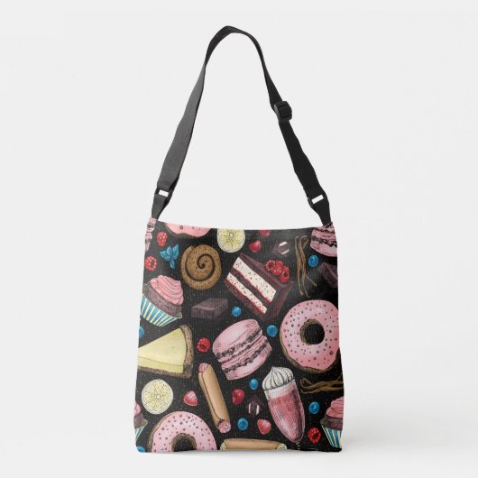 甘いお菓子 クロスボディバッグ (裏面)