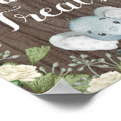 甘いお菓子/ジャングル素朴ゾウの赤ちゃんシャワー ポスター (角)