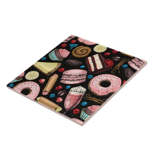 甘いお菓子 タイル (側面)