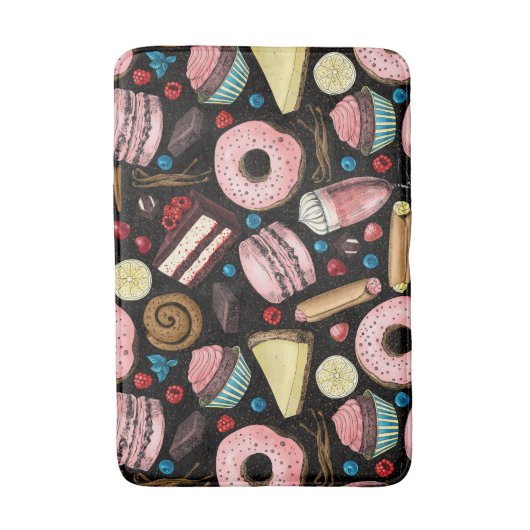 甘いお菓子 バスマット (正面縦)