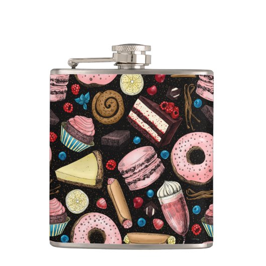 甘いお菓子 フラスク (正面)