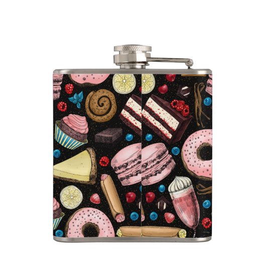 甘いお菓子 フラスク (裏面)