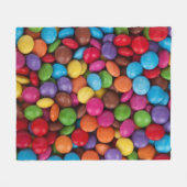 甘いお菓子 フリースブランケット (正面(横))