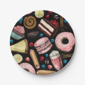 甘いお菓子 ペーパープレート (正面)