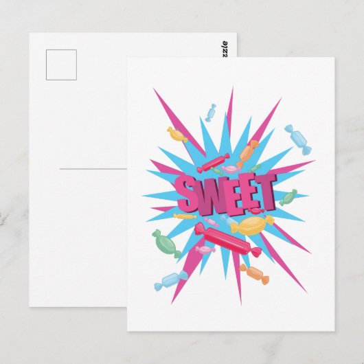 甘いお菓子  ポストカード (正面/裏面)