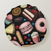 甘いお菓子 ラウンドクッション (裏面)