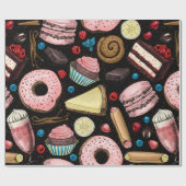 甘いお菓子 ラッピングペーパー (フラット)