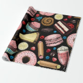 甘いお菓子 ラッピングペーパー (アンロールド)