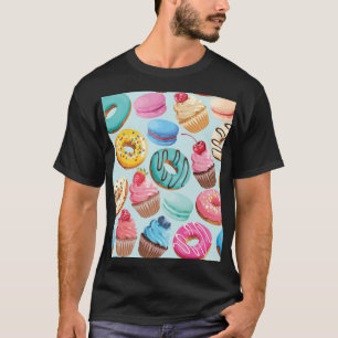 甘いお菓子:喜びのパターン。 Tシャツ