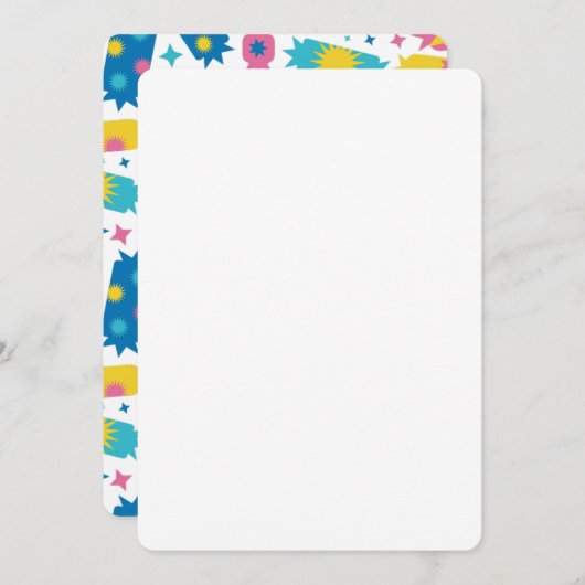 甘いお菓子。 招待状 (正面/裏面)