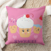 甘いお菓子 – Cupcakes! クッション (ブランケット)